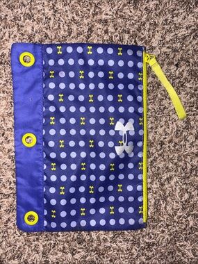 Under Armour Polka Dot Pencil Pouch - Purple & Lime Green